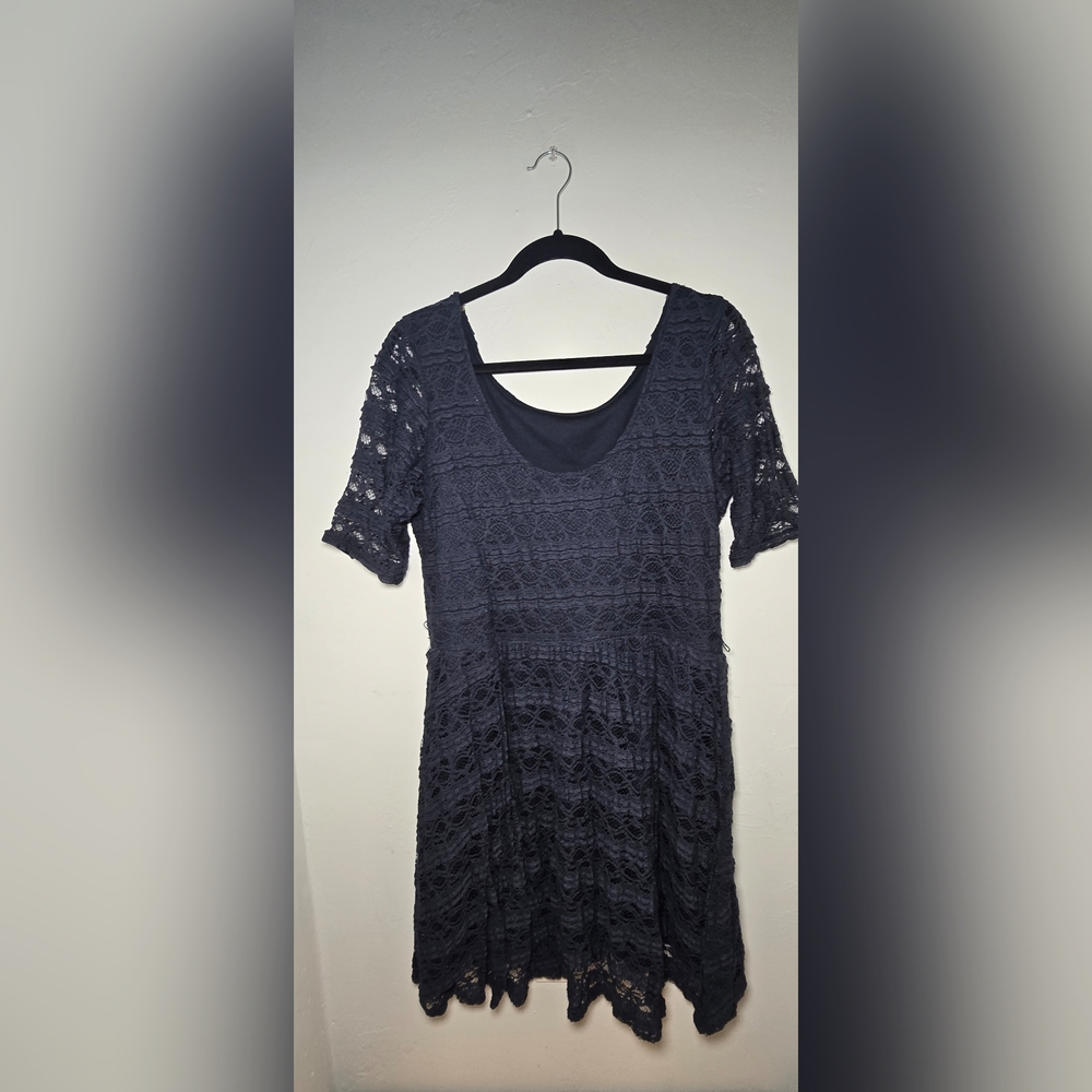 Blue Summer lace dress
